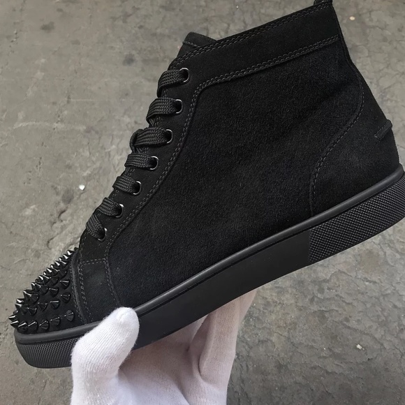 christian louboutin Hightops Cloth Half spikes - Picture 4 of 7